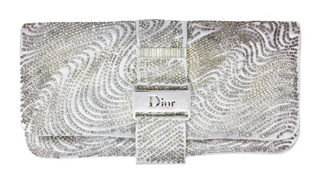 dior silver clutch bag|christian dior evening bags.